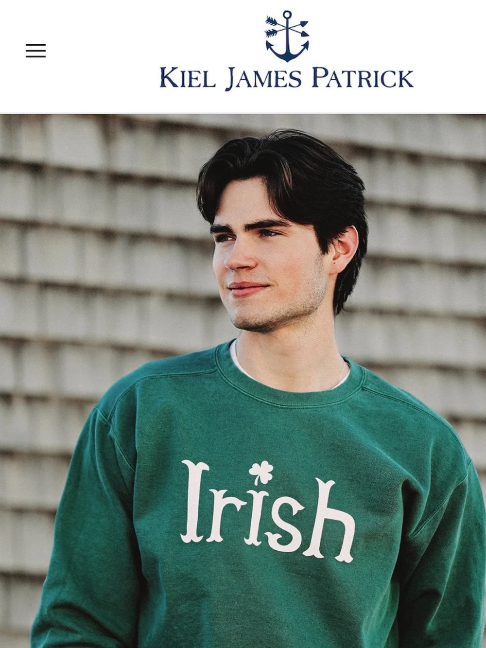 KIEL JAMES PATRICK CREWNECK IRISH SWEATSHIRT UNISEX SIZE SMALL